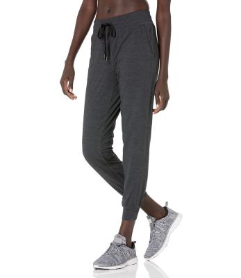 China Anti-Wrinkle Women Sweats Solid Side High-Waisted Lane Pant Pocketed Joggers Casual Pants For Ladies for sale