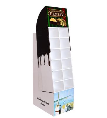 China Retail Promotion Pocket Display Cardboard Partner Display Stands For Foods Recycle Material Advertising Display Stands for sale