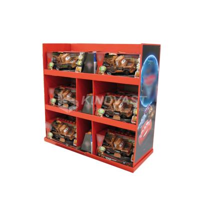 China Customized Recyclable Half Pallet Display Stand Retail Display Case Christmas Gifts LED Light Accessory Display Stand for sale