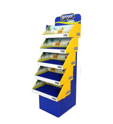 China Promotion Floor Display Rack For Honey 5 Tier Display Stands For Pet Factory Price Cardboard Display Rack for sale