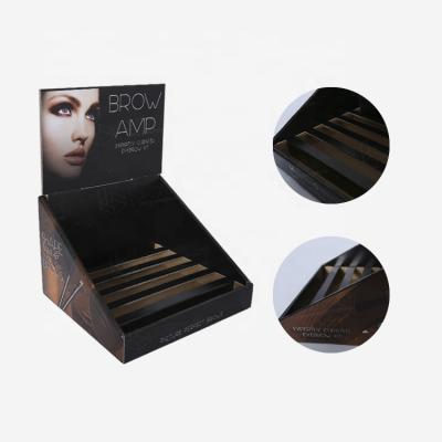 China Supermarket counter display scale shaped display box for eye shadow for sale