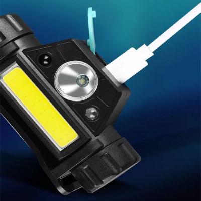 China USB Camping Zoom Sensor Headlight USB Charging Super Bright Head-Mounted Waterproof LED Outdoor Camping Sensor Light for sale