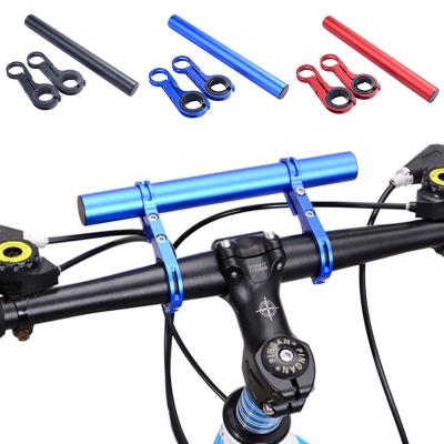 China Mountain Bikes 20CM Bike Handlebar Supplement MTB Bracket Bike Stem Tube Extension For Tachometer Headlight Phone Holder Light Lamp Holder for sale