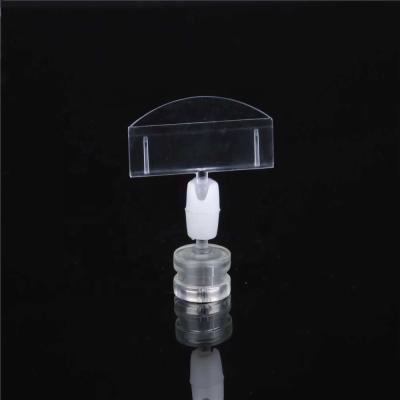 China Apply for Base Transparent Strong Pop Supermarket Magnet Sign Plastic Clip Tag Holder for sale