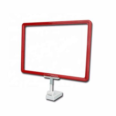 China A3 A4 A5 Retail Plastic Pop Display Magnetic Price Tag Sign Holder Rack Poster Frame Display Stand for sale