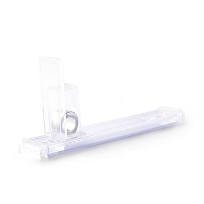 China PVC+ABS+Stainless Steel Transparent Smart Supermarket Bottles Retail Plastic Shelf Divider Lifter System for sale