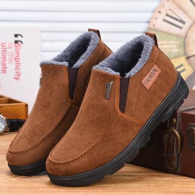 China Anti-odor 2021 winter men running fabric boots botas hombre suede fashion border boots for men shoes for sale