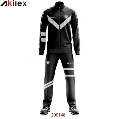 China Soccer Training Akilex Soccer Tracksuit Custom Sublimation Hot Sports Tracksuits Set High Quality Jacket And Pants for sale