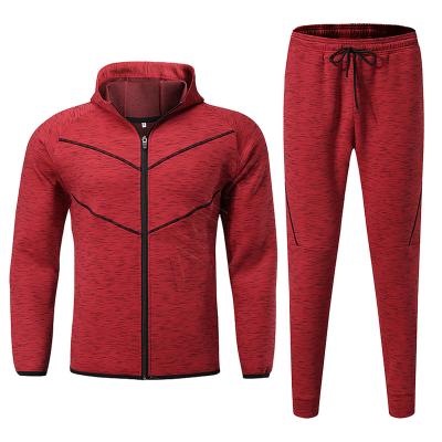 China 2021 New Sales Design Top Anti-UV Tracksuit Custom Men's Fitted Tracksuit Two Pieces for sale