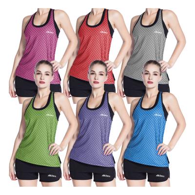 China Women's Yoga Vest T-shirt Runner Breathable Gym Back Running Women's Breathable Sleeveless Tank Top for sale