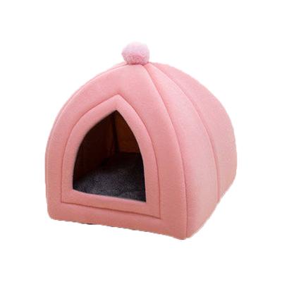 China Pet Cat Cave Bed Wholesale For Soft Felt Breathable Kitten And Small Dog for sale