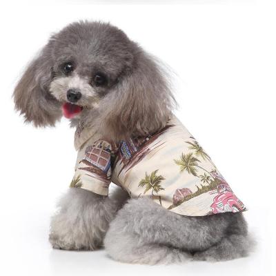 China Viable Hawaii Dog Summer Shirts Wholesale Customized Cheap Flower Dog Summer Clothes for sale