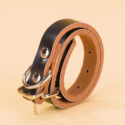 China Wholesale Custom Basic PU Leather Dog Collars Adjustable Leather Dog Collar for sale