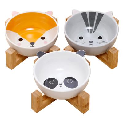 China Viable Hot Sale Personalized Ceramic Dog Bowl Wholesale Ceramic Pet Bowl for sale