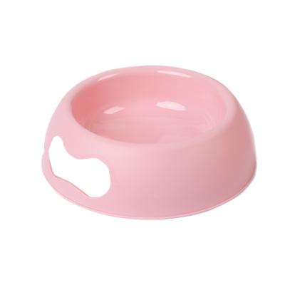 China Eco-friendly Dog And Cat Food Water Plastic Bowl Round Shape Sustainable Wholesale Pet Plastic Bowl for sale