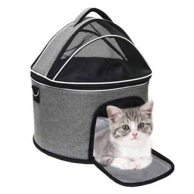 China Amazon Hot Selling Breathable Pet Carrier Outdoor Portable Dog Cat Detachable New Bag Bed for sale