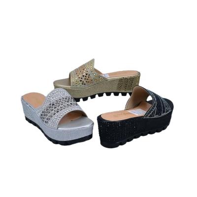 China Fashion Trend African Women Shoes Ladies Fancy Slippers Women Wedge Sandals Formal Shoes for sale