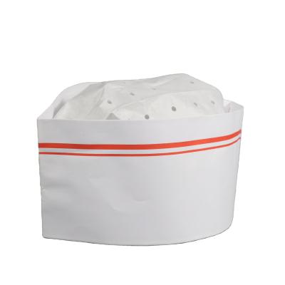 China High Quality Eco-friendly Restaurant Kitchen Baking Work Wear Chef Paper Hat For Adult for sale