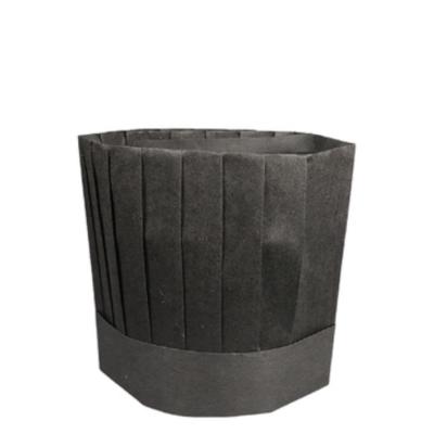 China Hot Selling Eco - Friendly 9 Inch Non Woven Black Chef Hats Restaurant Cooking Hat for sale