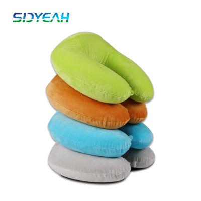 China Custom Anti-Snore Memory Foam Material Travel Logo Pillow Car Printing Theft Office Chair Neck Pillow for sale