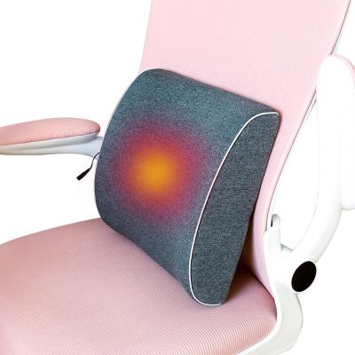 China Good Quality USB Use Memory Foam Rubber Chair Heated Lumbar Cushion for sale