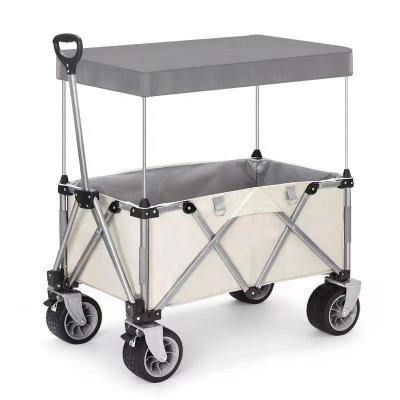 China 2021 hot sale high quality outdoor folding camping cart foldable with canopy for sale