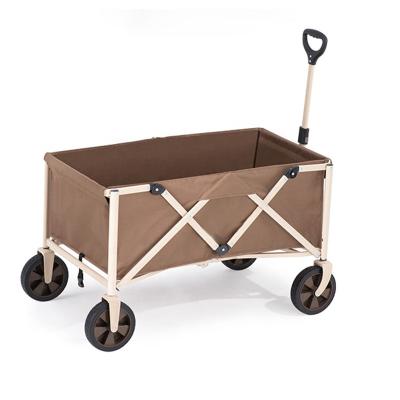 China Foldable; 2021 Portable Hot Selling Amazon Outdoor 7*1.5 Four Wheels Folding Beach Cart for sale