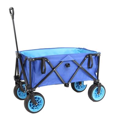 China Collapsible Foldable Garden Cart Outdoor Cart with Big Wheels for sale