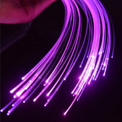 China PMMA Diameter 6000m/Roll 0.5MM End Glow PMMA Plastic Fiber Optic Cable For Fiber Optic Underground Lights for sale