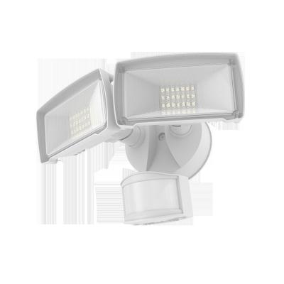 China Modern Garden Twin Ip65 28W Motion Sensor Triggered Outdoor Garden Lamp All In One Led Security Lights for sale