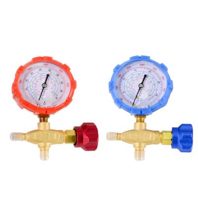 China Single Digital Pressure Gauge With Sight Glass For Air Conditioning Charging for sale