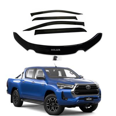 China YCSUNZ Gray Bonnet Guard For Hilux Cabins 2020 2021 Factory-direct Acrylic Exterior 4x4 Accessories Black Double Door Sun Shade for sale