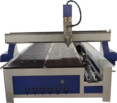 China Wood Acrylic PVC Engraving Cutting China 1325 CNC Router 4 Axis Rotary CNC Router With Good Price en venta