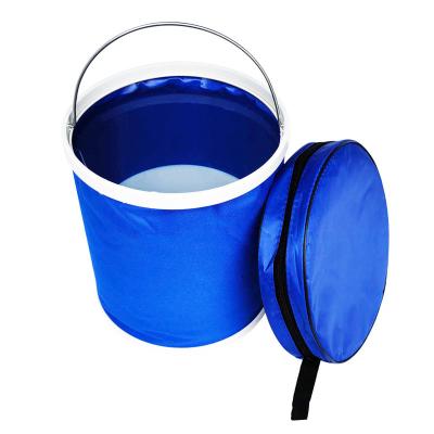 China Collapsible Folding 13L Plastic Water Bucket Sustainable Storage Bucket for sale