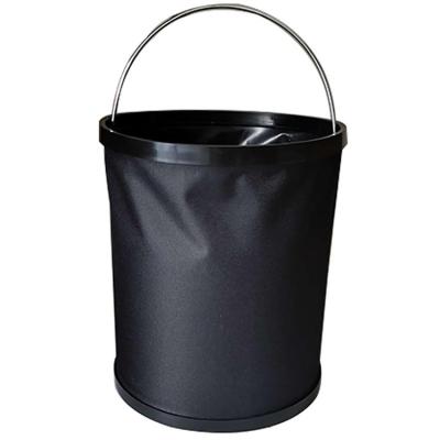 China Oxford Cloth 11L Sustainable Waterproof Collapsible Basin Water Bucket for sale