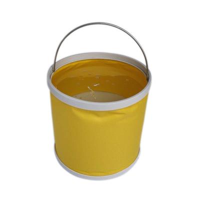 China Sustainable Folding Bucket 9L Collapsible Plastic Water Bucket for sale