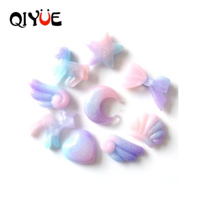 China Universal Kids Gift 3D Sequin Shell Bow-knot Resin Fridge Magnet For Home Decoration for sale