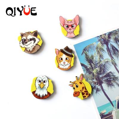 China 2021 New Fridge Stick Universal Home Accessories Decoration 3D Animal Acrylic Fridge Magnets for sale