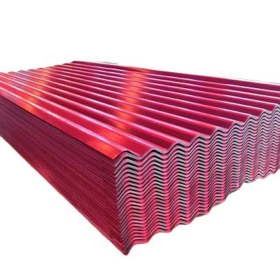 China Container plate durable cold rolled steel sheet 0.8mm galvanized color thin corrugated ppgi steel roofing sheet for sale