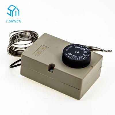 China -35~35 Outdoor Range L Style Temperature Controller Manual Capillary Tube Thermostat Switch for sale