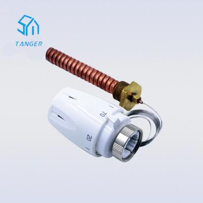 China Automatic Liquid Control Radiator Thermostat Valve Head 4 Floor Heating System M30*1.5 for sale