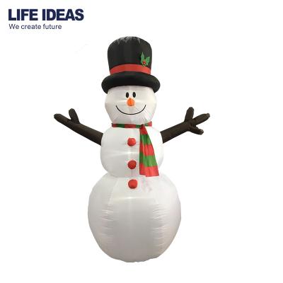 China Indoor Outdoor Christmas Festival Decoration Selection 7ft Airblown Inflatable Christmas Snowman Decorations With LED Lights for sale