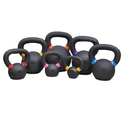 China Universal Wholesale Custom Dumbbell 6kg 16kg Color Cast Weight Grip Gym Set Competition Casting Kettlebell for sale