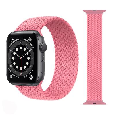 China For Apple Watch 3 Se 4 5 6 Upgrade Nylon Woven Solo Buckle For Apple Watch Band 40mm 44mm , Sports Elastic Band Stretch Strap For iWatch 3 Se 4 5 6 7 for sale