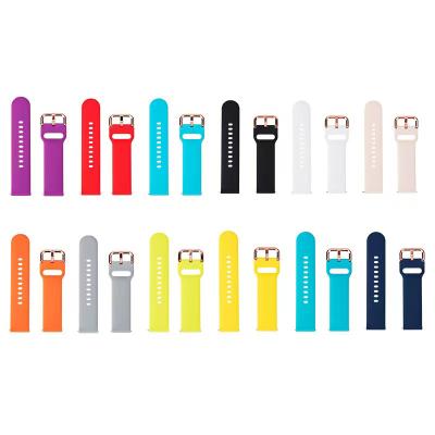 China HOT Sale 20mm 22mm Silicone Rubber Watch Strap For Huawei SmartWatch for sale