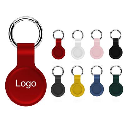 China Custom Anti-lost Silicone Anti-lost Device Tracker Locator Free Samples LOGO Cover Device Suitable For Apple Airtags Case for sale