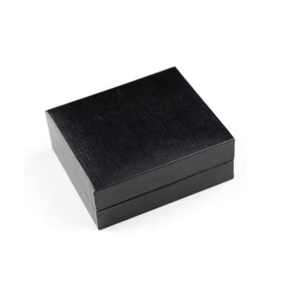 China Wholesale Simple Cufflink Paper Box Black Clip Link Paper Box Make Your Own Cufflinks Box zu verkaufen