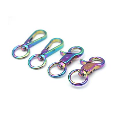 China Inner High Quality Swivel Inner High Quality Spring Clasp Trigger Clasp Lobster Hook Action Rainbow Handbag/Clothes Loom Snap Hook 13mm for sale