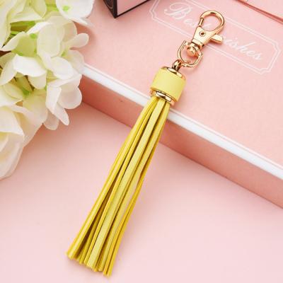 China Fashion Sublimation Ring Charm Keychain Tassels Tassels Fringe Key Purse Key Chain Wholesale Decorative Bulk Stock Custom Tassels for sale