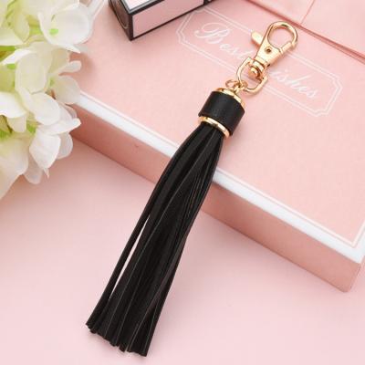 China New Style Decorative Various Colors PU Tassel DIY Main Chain Tassels Garment Bag Accessories Current Leather Chain Fringe Suede Tassel Fringe zu verkaufen